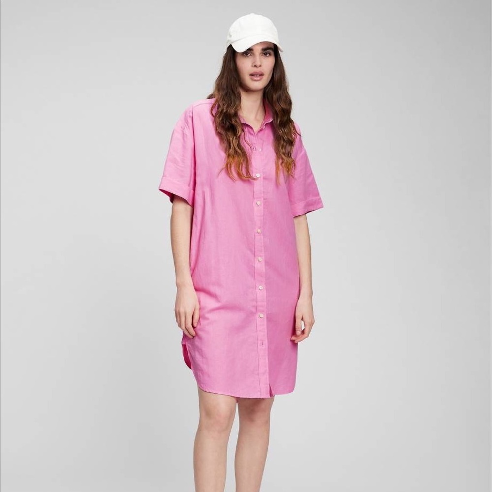 GAP Linen-Cotton Shirtdress